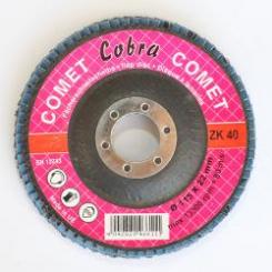 10x Fächerschleifscheibe Zirkonkorund gerade Korn 40 - 115x22mm 