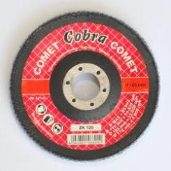 10x Fächerschleifscheibe Zirkonkorund schräg Korn 120 - 125x22mm 