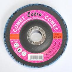 10x Fächerschleifscheibe Zirkonkorund schräg Korn 40 - 125x22mm 