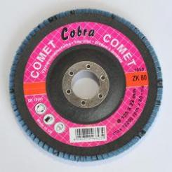 10x Fächerschleifscheibe Zirkonkorund gerade Korn 80 - 125x22mm 