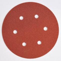 100x Klettscheibe Korund Korn 150 - KP 150mm 6 Loch 